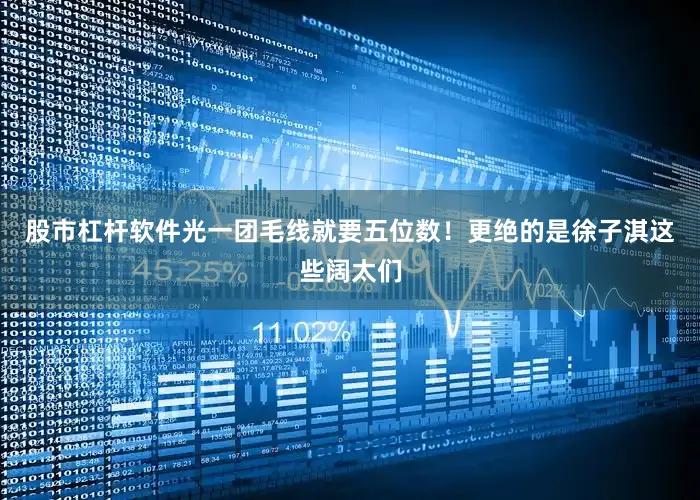 股市杠杆软件光一团毛线就要五位数！更绝的是徐子淇这些阔太们