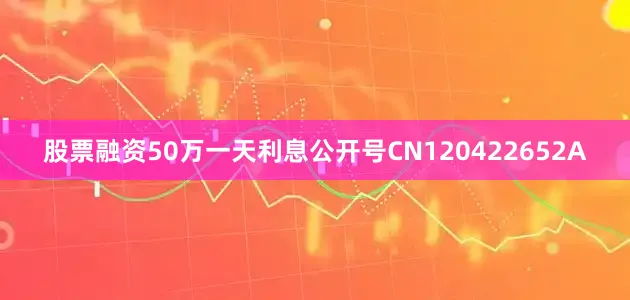 股票融资50万一天利息公开号CN120422652A